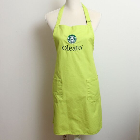 Starbucks Coffee Oleato Apron Official Barista Lime Green - Picture 1 of 5